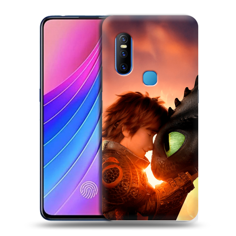 Пластиковый чехол на Vivo V15 с принтом Как приручить дракона Пластиковый чехол на Vivo V15 с принтом Как приручить дракона