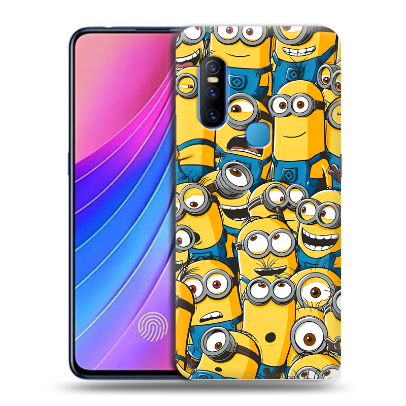 Силиконовый чехол на Vivo V15 с принтом Миньоны Силиконовый чехол на Vivo V15 с принтом Миньоны