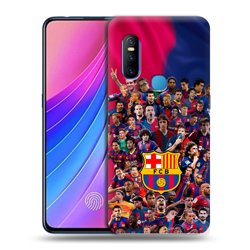 Пластиковый чехол на Vivo V15 с принтом Барселона Barcelona Пластиковый чехол на Vivo V15 с принтом Барселона Barcelona