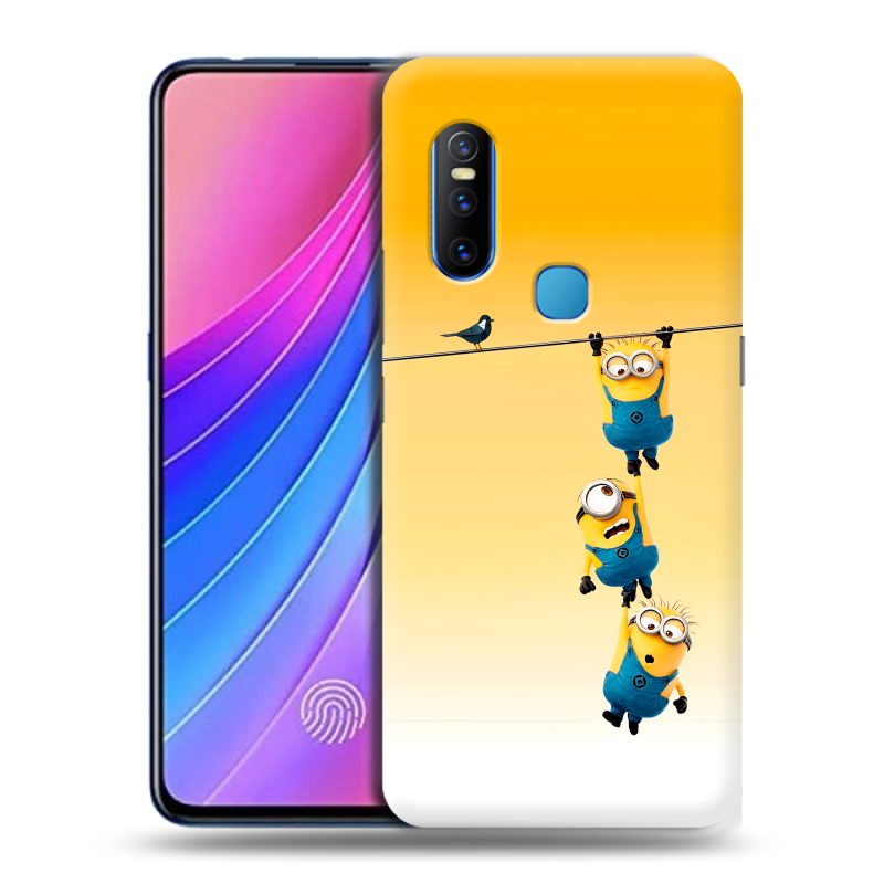 Силиконовый чехол на Vivo V15 с принтом Миньоны Силиконовый чехол на Vivo V15 с принтом Миньоны