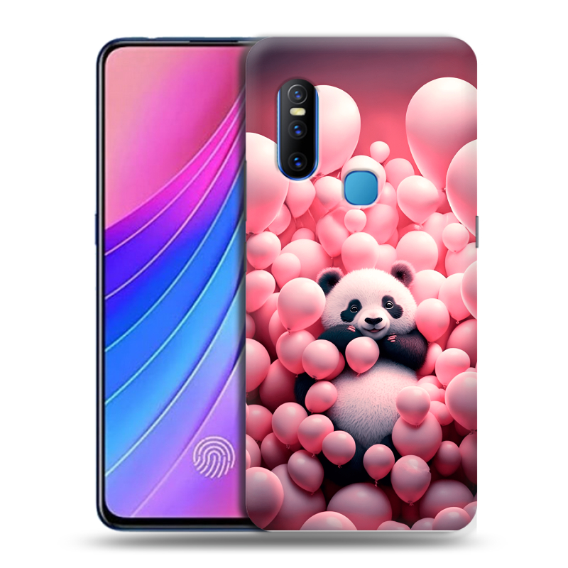 Пластиковый чехол на Vivo V15 с принтом Панда Пластиковый чехол на Vivo V15 с принтом Панда