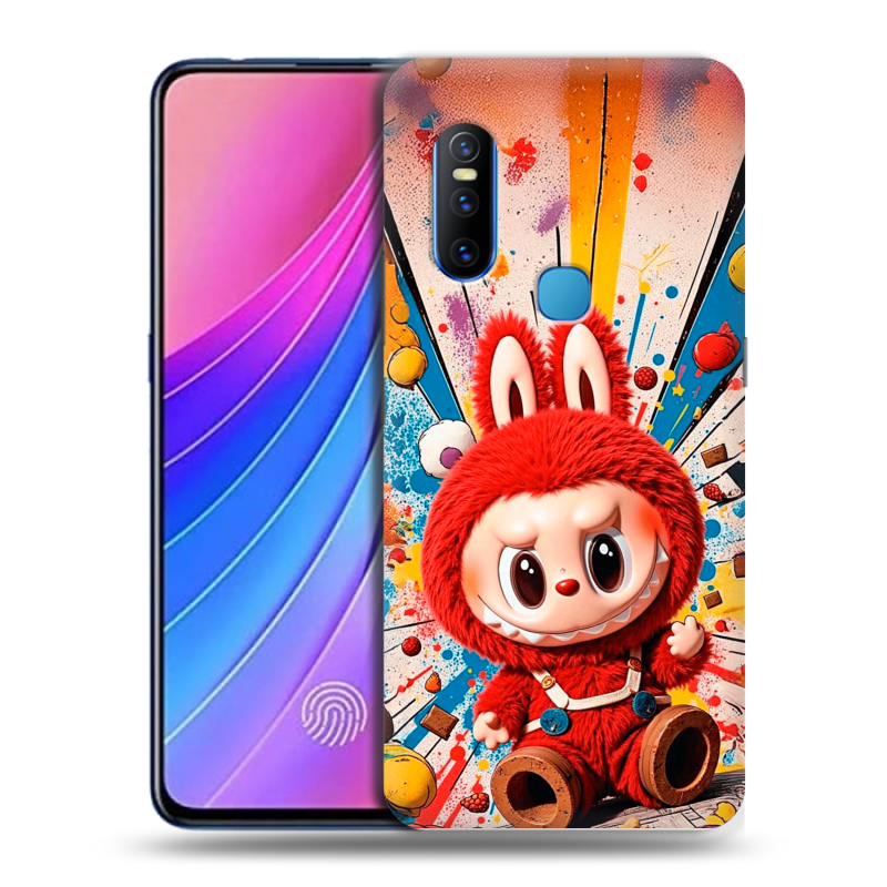 Пластиковый чехол на Vivo V15 с принтом Labubu Лабубу Пластиковый чехол на Vivo V15 с принтом Labubu Лабубу