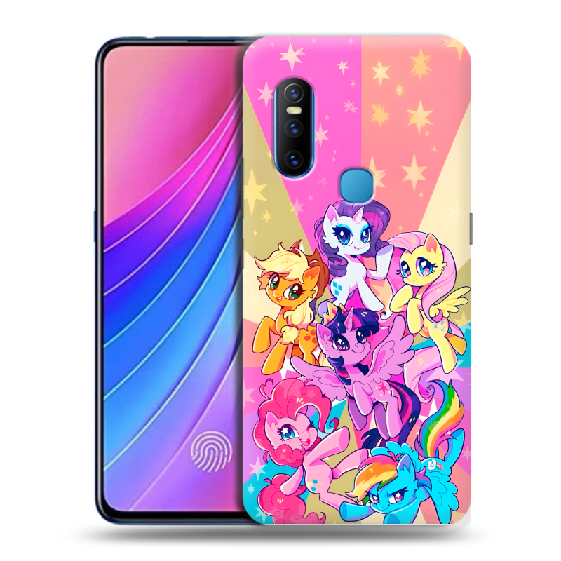 Пластиковый чехол на Vivo V15 с принтом My little pony Дружба чудо Пластиковый чехол на Vivo V15 с принтом My little pony Дружба чудо
