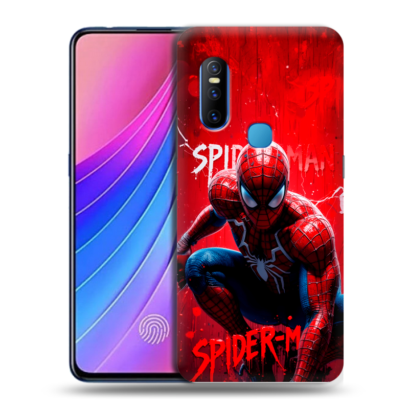 Силиконовый чехол на Vivo V15 с принтом Spiderman Человек паук Силиконовый чехол на Vivo V15 с принтом Spiderman Человек паук