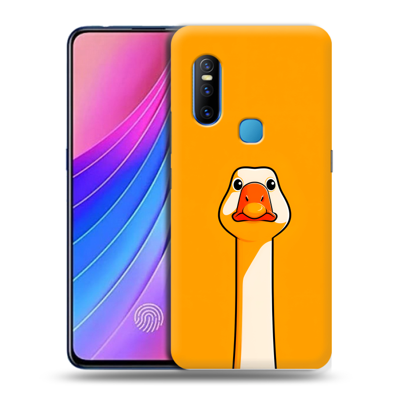 Пластиковый чехол на Vivo V15 с принтом Смешная утка Пластиковый чехол на Vivo V15 с принтом Смешная утка