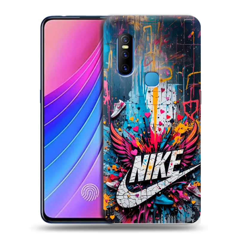 Пластиковый чехол на Vivo V15 с принтом Nike Найк Пластиковый чехол на Vivo V15 с принтом Nike Найк