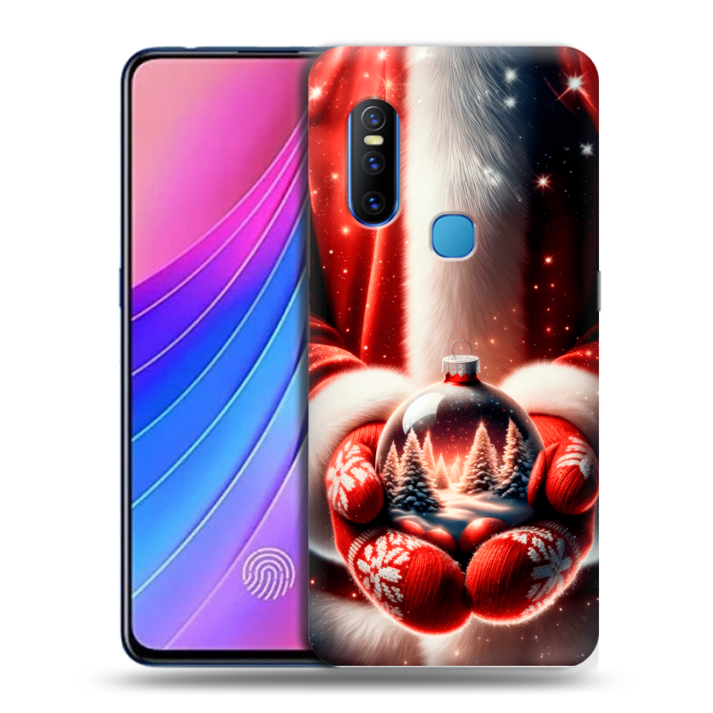 Силиконовый чехол на Vivo V15 с принтом Новый год Силиконовый чехол на Vivo V15 с принтом Новый год