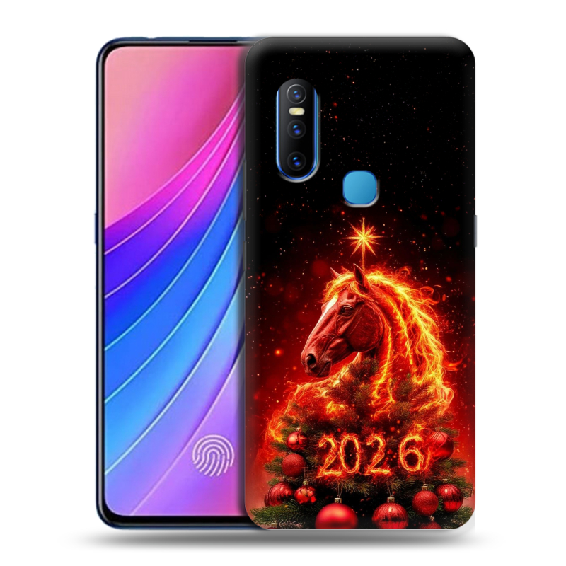 Пластиковый чехол на Vivo V15 с принтом Новый год Пластиковый чехол на Vivo V15 с принтом Новый год