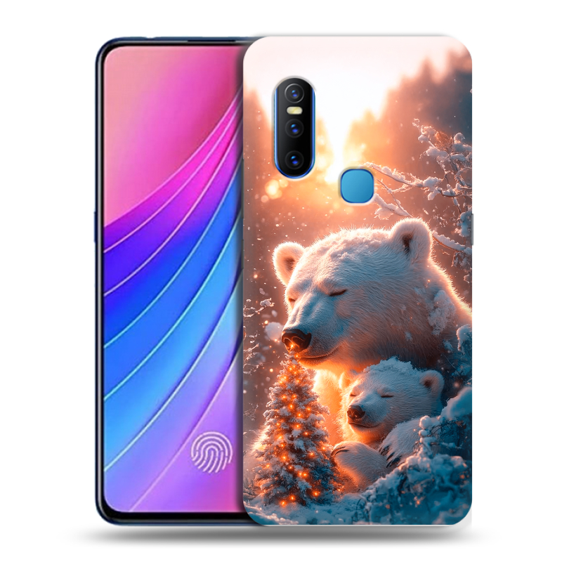 Пластиковый чехол на Vivo V15 с принтом Новый год Пластиковый чехол на Vivo V15 с принтом Новый год