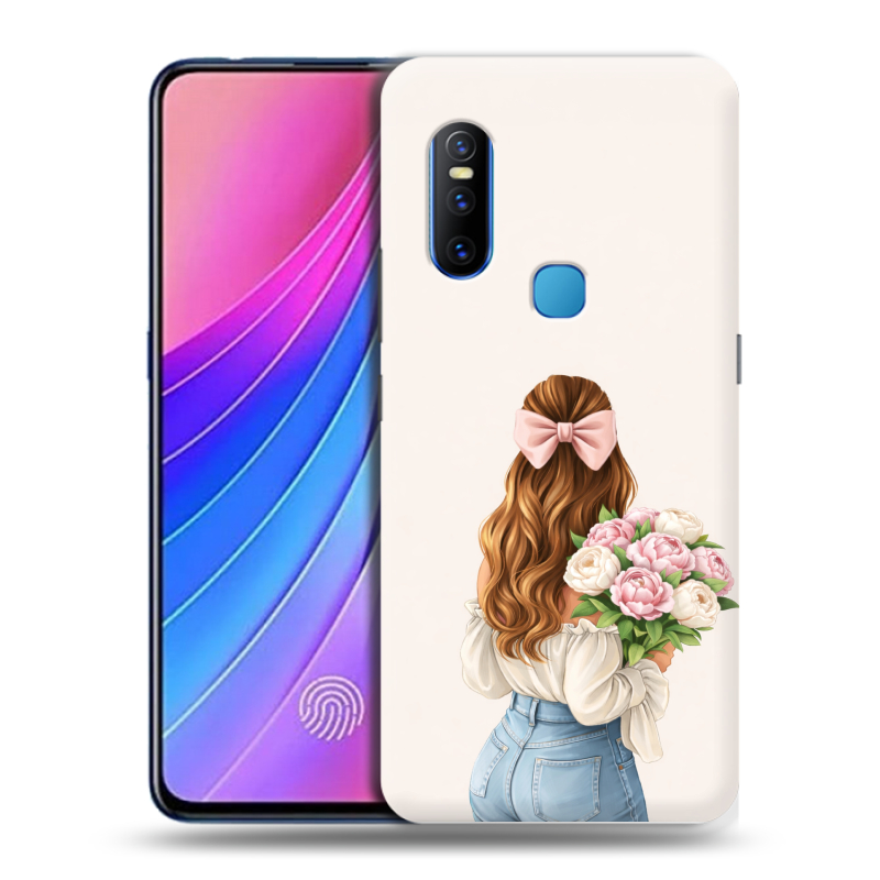 Пластиковый чехол на Vivo V15 с принтом женский Пластиковый чехол на Vivo V15 с принтом женский