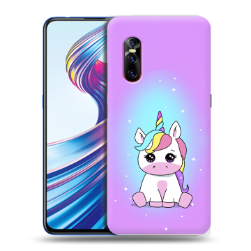 Силиконовый чехол на Vivo V15 Pro с принтом Единорог