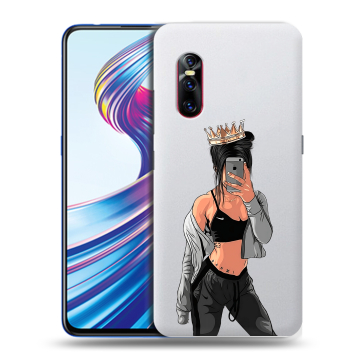 Силиконовый чехол на Vivo V15 Pro с принтом Женские принты