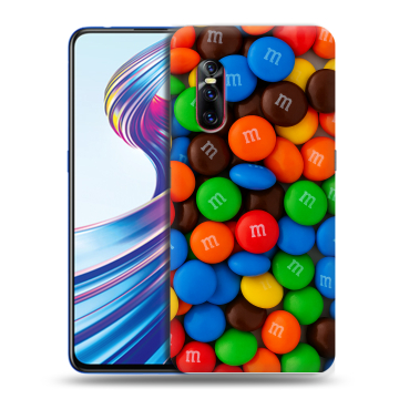 Силиконовый чехол на Vivo V15 Pro с принтом Конфеты