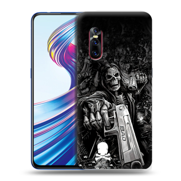 Силиконовый чехол на Vivo V15 Pro с принтом Скелет