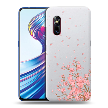 Силиконовый чехол на Vivo V15 Pro с принтом Ветка сакуры