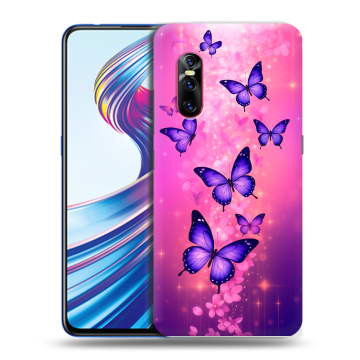 Силиконовый чехол на Vivo V15 Pro с принтом Бабочки