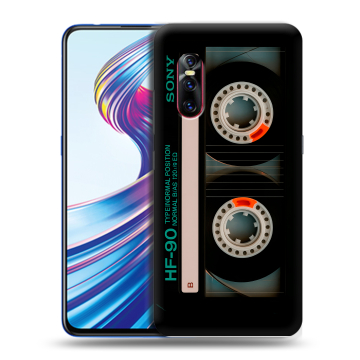 Силиконовый чехол на Vivo V15 Pro с принтом Кассета