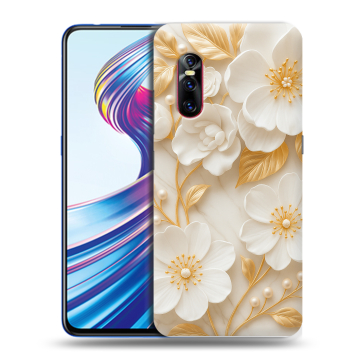 Силиконовый чехол на Vivo V15 Pro с принтом Цветы