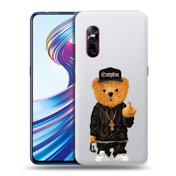 Силиконовый чехол на Vivo V15 Pro с принтом Мишка