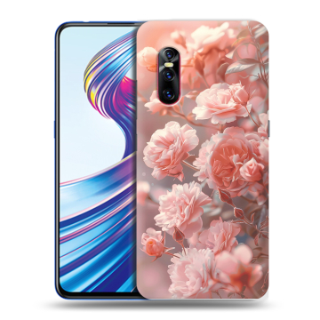Силиконовый чехол на Vivo V15 Pro с принтом Розовые розы