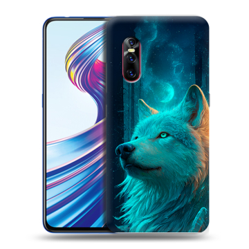 Силиконовый чехол на Vivo V15 Pro с принтом бабочки саккура