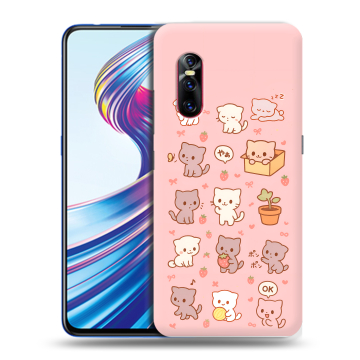 Силиконовый чехол на Vivo V15 Pro с принтом Hello Kitty Хелоу Кити