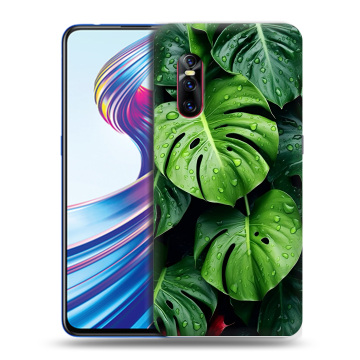 Силиконовый чехол на Vivo V15 Pro с принтом Листья