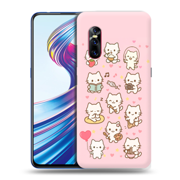 Силиконовый чехол на Vivo V15 Pro с принтом Hello Kitty Хелоу Кити