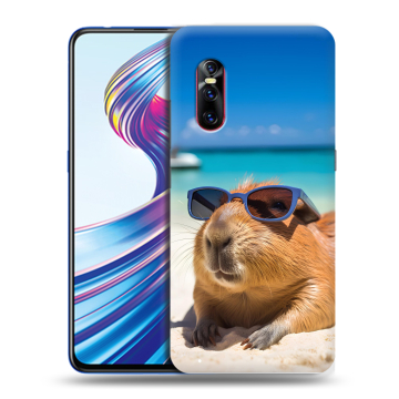Силиконовый чехол на Vivo V15 Pro с принтом Капибара