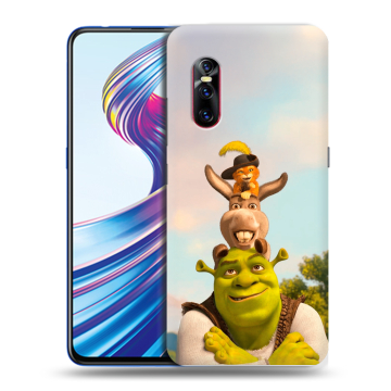 Силиконовый чехол на Vivo V15 Pro с принтом Шрек Shrek