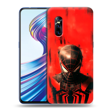 Силиконовый чехол на Vivo V15 Pro с принтом человек паук spiderman
