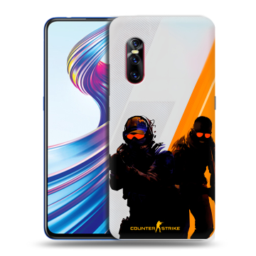 Силиконовый чехол на Vivo V15 Pro с принтом Контер страйк Counter strike