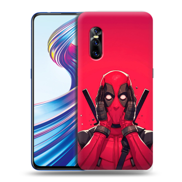 Силиконовый чехол на Vivo V15 Pro с принтом Дедпул Deadpool