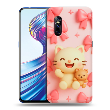 Силиконовый чехол на Vivo V15 Pro с принтом для девочек