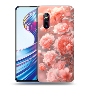 Силиконовый чехол на Vivo V15 Pro с принтом Розы цветы