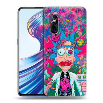 Силиконовый чехол на Vivo V15 Pro с принтом Рик и Морти Rick Morty
