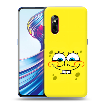 Силиконовый чехол на Vivo V15 Pro с принтом спанчбоб спанч боб