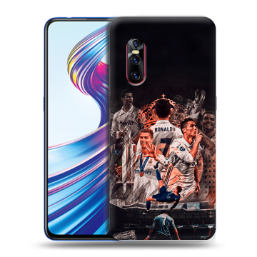 Силиконовый чехол на Vivo V15 Pro с принтом Реал Роналдо Real Ronaldo