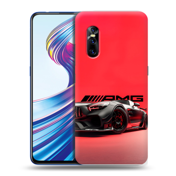 Силиконовый чехол на Vivo V15 Pro с принтом Мерседес Mercedes AMG