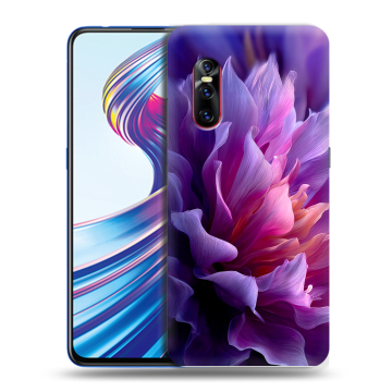 Силиконовый чехол на Vivo V15 Pro с принтом женский цветы