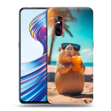 Силиконовый чехол на Vivo V15 Pro с принтом Капибара