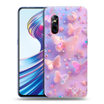 Силиконовый чехол на Vivo V15 Pro с принтом Бабочки