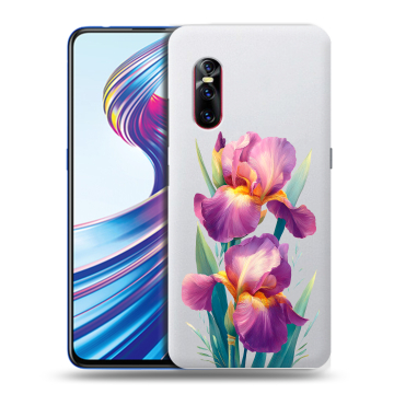 Силиконовый чехол на Vivo V15 Pro с принтом Цветы орхидеи
