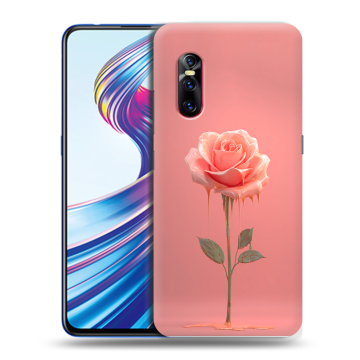 Силиконовый чехол на Vivo V15 Pro с принтом Розовая роза
