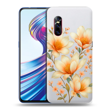 Силиконовый чехол на Vivo V15 Pro с принтом Цветы
