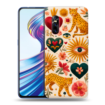 Силиконовый чехол на Vivo V15 Pro с принтом Модный принт