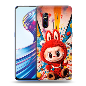 Силиконовый чехол на Vivo V15 Pro с принтом Labubu Лабубу