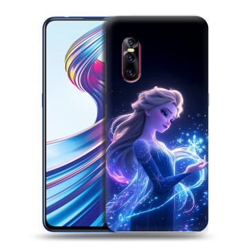 Силиконовый чехол на Vivo V15 Pro с принтом Холодное сердце Frozen