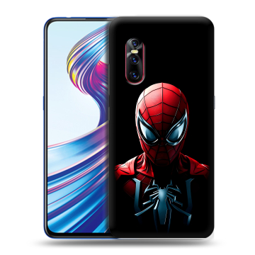 Силиконовый чехол на Vivo V15 Pro с принтом Spiderman Человек паук