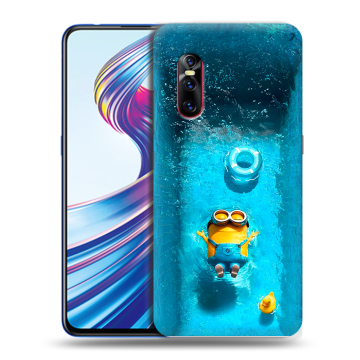 Силиконовый чехол на Vivo V15 Pro с принтом Миньоны